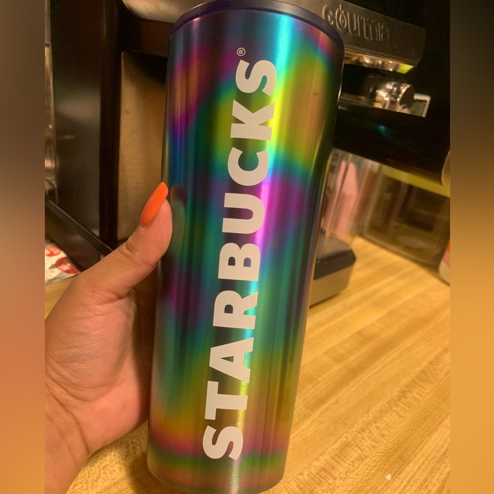 Starbucks Holographic Rainbow Tumbler Cup